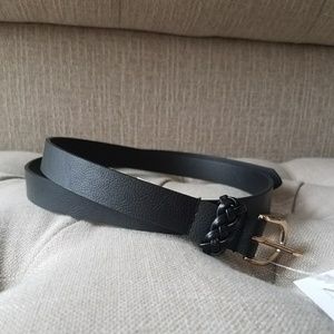 NEW NY & CO Black Leather Belt